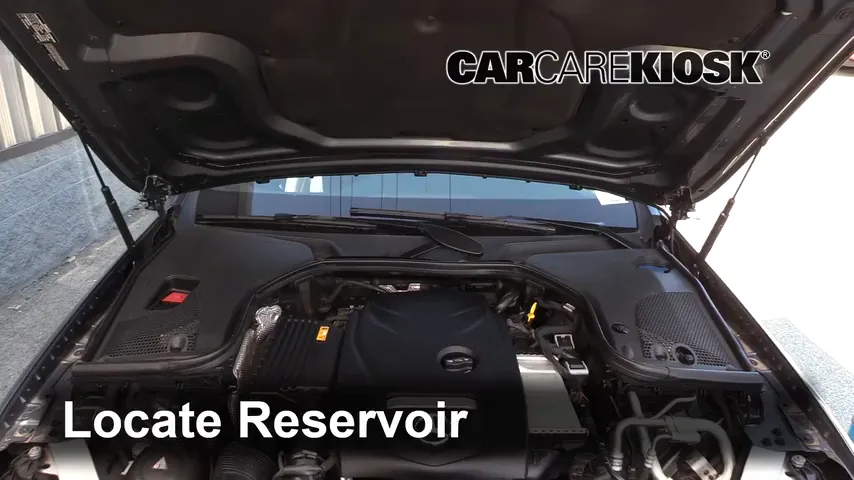 2018 Mercedes-Benz E300 4Matic 2.0L 4 Cyl. Turbo Líquido limpiaparabrisas Agregar líquido